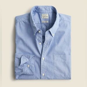 J.Crew NWOT Slim Untucked Secret Wash cotton poplin shirt